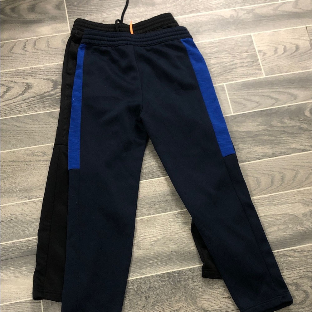 Kids Navy and Black Track Pants 2 pairs